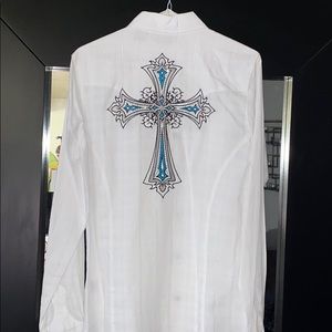 WRANGLER BLING BUTTON DOWN SHIRT